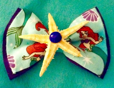 Little Mermaid Ariel inspired Hair Bow-disney bound-cosplay