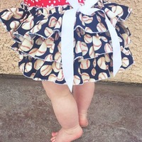 Girls Pittsburgh Pirates Outfit, Baby Girls Baseball Outfit - Thumbnail 2