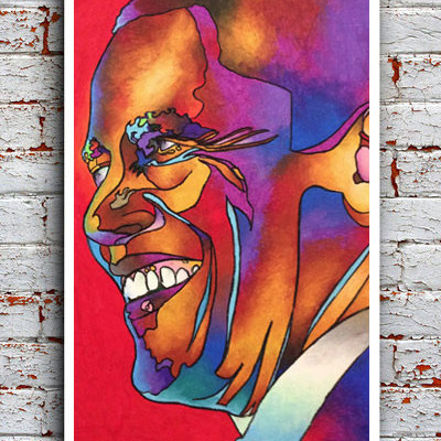 Barack obama 13x19 watercolor art print signed & numbered. limited to 100
