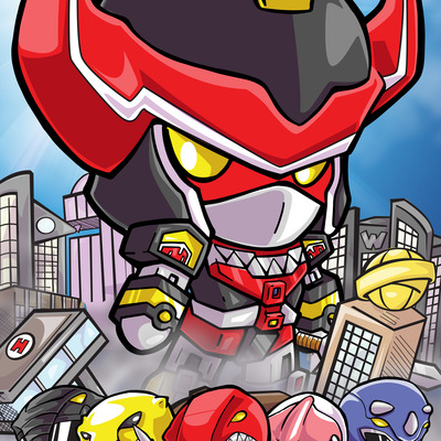 Power rangers print