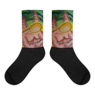 Patience black foot socks by michael david - Thumbnail 4