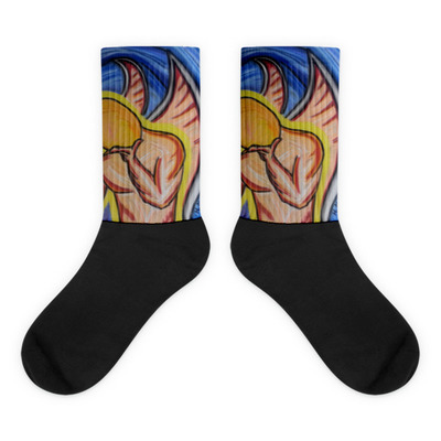 Contemplation black foot socks by michael david - Thumbnail 2