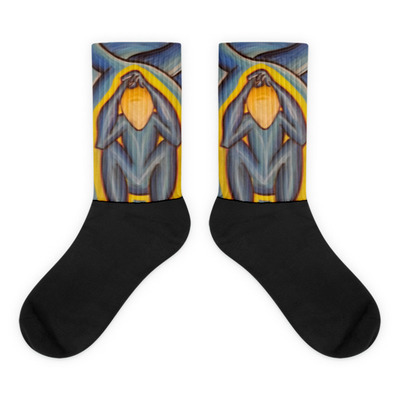 Protection black foot socks by michael david