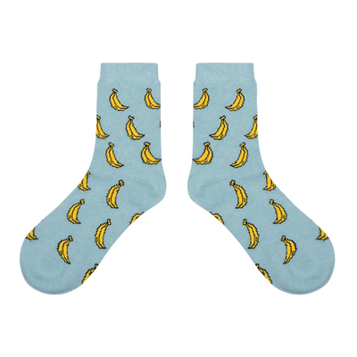 Banana socks blue