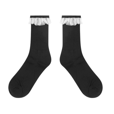 FRILL TOP SOCKS (CLICK FOR 2 COLORS)