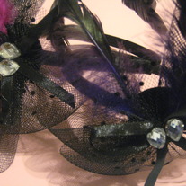 Embellished Feather & Bow Headband