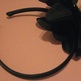 Black Flower & Pearl Headband - Thumbnail 2