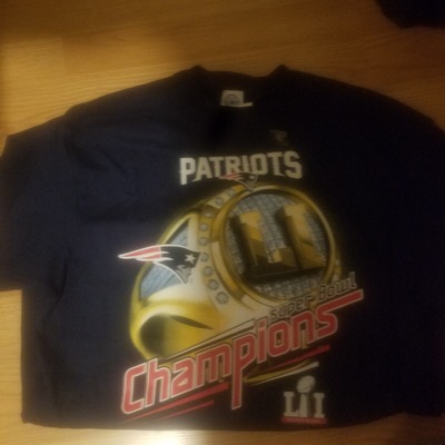 Ne pats championship ring tee s-xl navy  