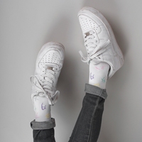 KATAKANA SOCKS WHITE - Thumbnail 1