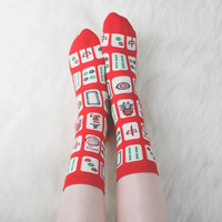 MAHJONG SOCKS (CLICK FOR 3 COLORS) - Thumbnail 4