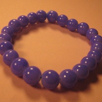 Blue Glass Stretch Bracelet