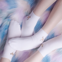 PUPPY LOVE EMBROIDERY SOCKS - Thumbnail 2