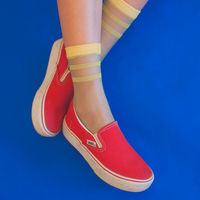 SHEER PATTERNED SPORT SOCKS - Thumbnail 2