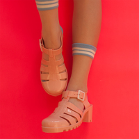 SHEER PATTERNED SPORT SOCKS (CLICK FOR 3 COLORS) - Thumbnail 3