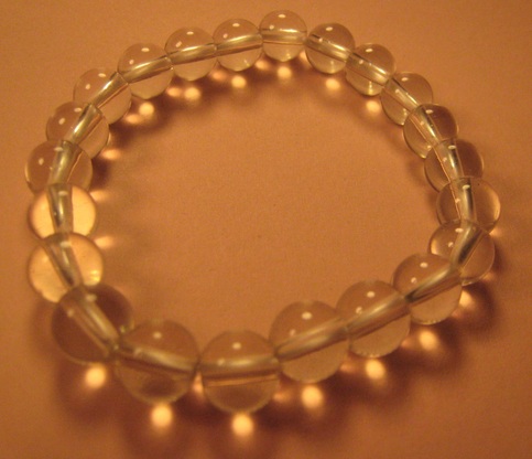 Clear Glass Stretch Bracelet