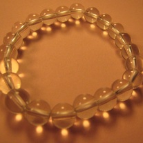 Clear Glass Stretch Bracelet