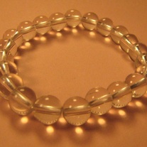 Clear Glass Stretch Bracelet