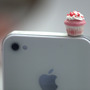 Kawaii Mini PINK CUPCAKE with SPRINKLES Iphone Earphone Plug/Dust Plug - Cellphone Headphone Handmade Decorations-4