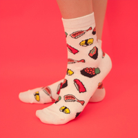 SUSHI SOCKS WHITE - Thumbnail 1