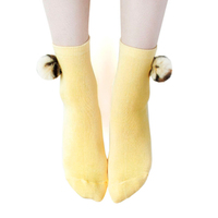 VILLUS BALL SOCKS YELLOW - Thumbnail 1