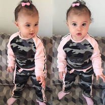 Pink Camo Top and Pants Set - Thumbnail 3