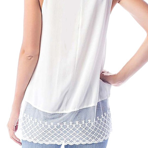 Hi-Lo Lace Hem Tunic~2 colors - Thumbnail 2