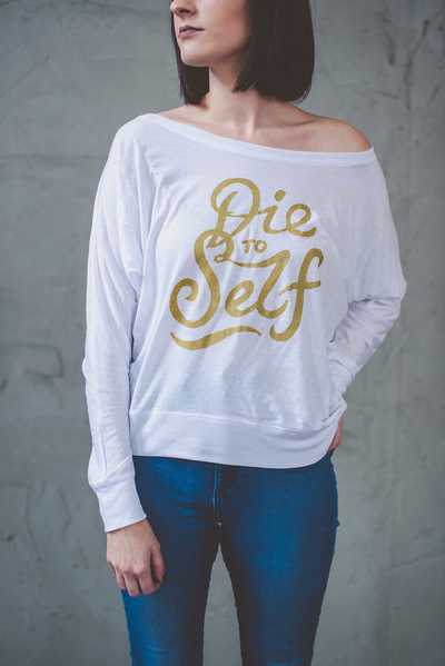 White Long Sleeved Dolman