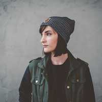 Heathered Black DTS Slouchy Beanie - Thumbnail 1