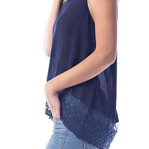 Hi-Lo Lace Hem Tunic~2 colors - Thumbnail 4