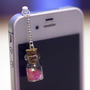 Kawaii WISHING STARS BOTTLE in 3 Colors Iphone Earphone Plug/Dust Plug - Cellphone Headphone Handmade Decorations-2