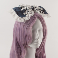 LOLITA LACE BOW HEADBAND (CLICK FOR 3 COLORS) - Thumbnail 2