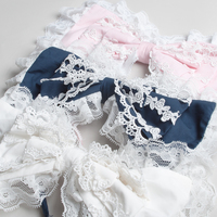 LOLITA LACE BOW HEADBAND (CLICK FOR 3 COLORS) - Thumbnail 3