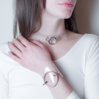 CLEAR VINYL CHOKER AND BRACELET - Thumbnail 2