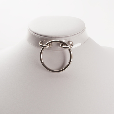 Clear vinyl choker and bracelet