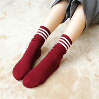 3 Pairs/Lot College Wind Socks - Thumbnail 1