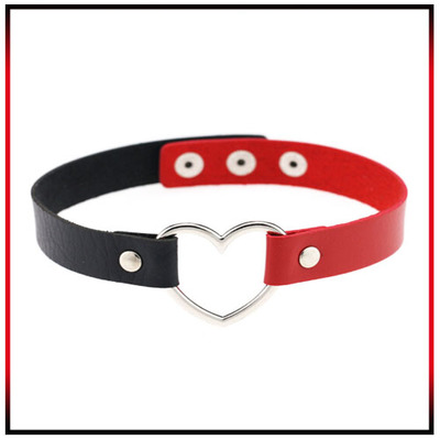 RED+BLACK HEART CHOKER