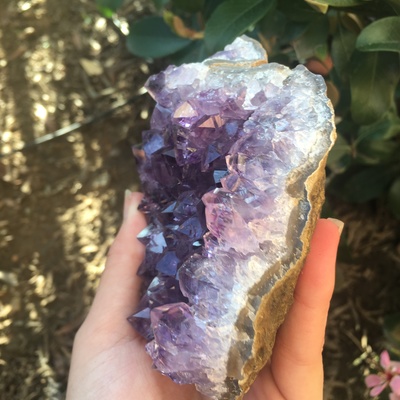 Large amethyst cluster 