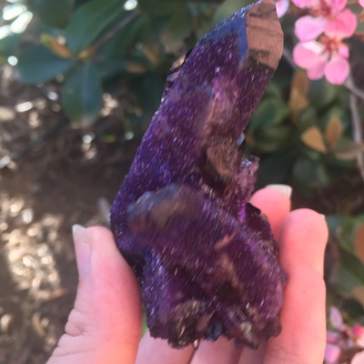 Dark purple spirit quartz 129 grams 