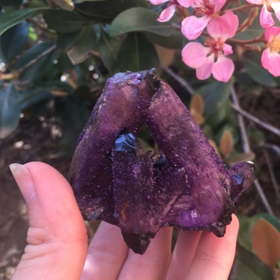 Dark purple spirit quartz 109 grams 