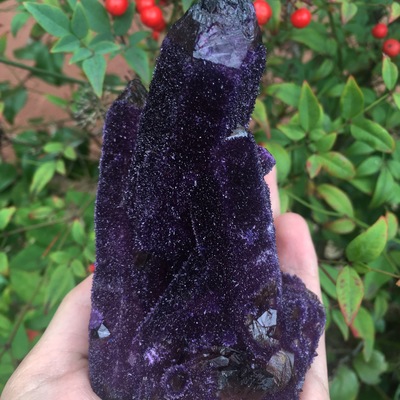 Dark purple spirit quartz 268 grams 