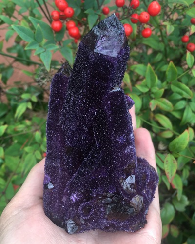 Dark Purple Spirit Quartz 268 grams 