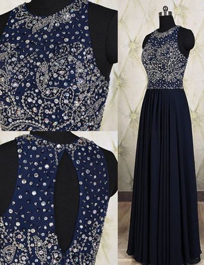 Dark Navy Beading Charming prom dress, sexy prom dress,Charming prom dress, long prom dress,prom dresses, elegant prom dress, prom dress Z72