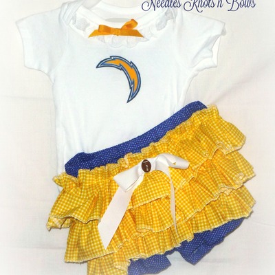 Girls la chargers game day football outfit, coming home outfit