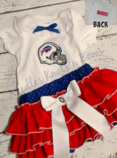 Girls Buffalo Bills Outfit, Baby Girls Football Outfit, Coming Home Outfit