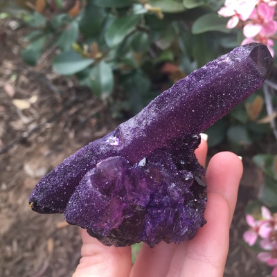 Dark purple spirit quartz 133 grams 