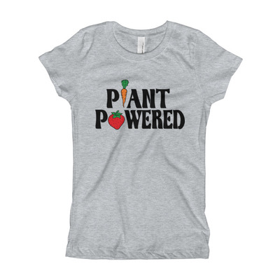 Plant powered girl's t-shirt