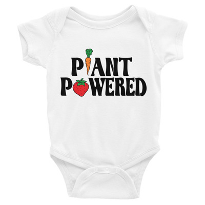 Plant powered infant bodysuit