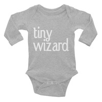 TINY WIZARD Infant Long Sleeve Bodysuit - Thumbnail 1