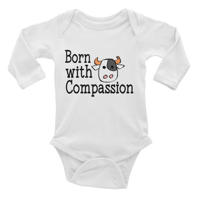 Compassion infant long sleeve bodysuit