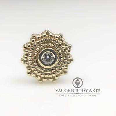 Afghan threaded end